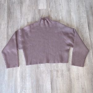 Zara Cropped Ribbed Sweater